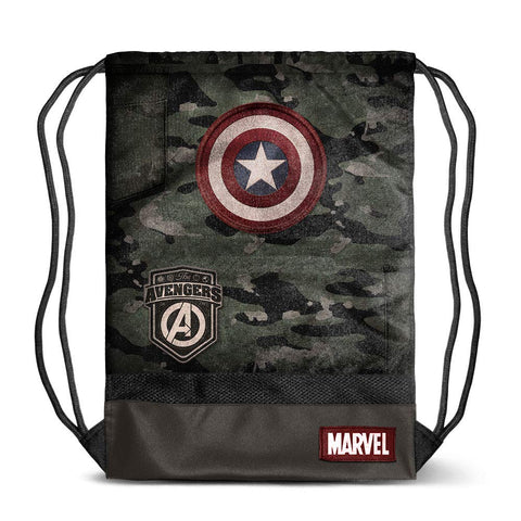 Karactermania Captain America Army-Storm Drawstring Bag Drawstring Bag, 48 cm;,Multicolour