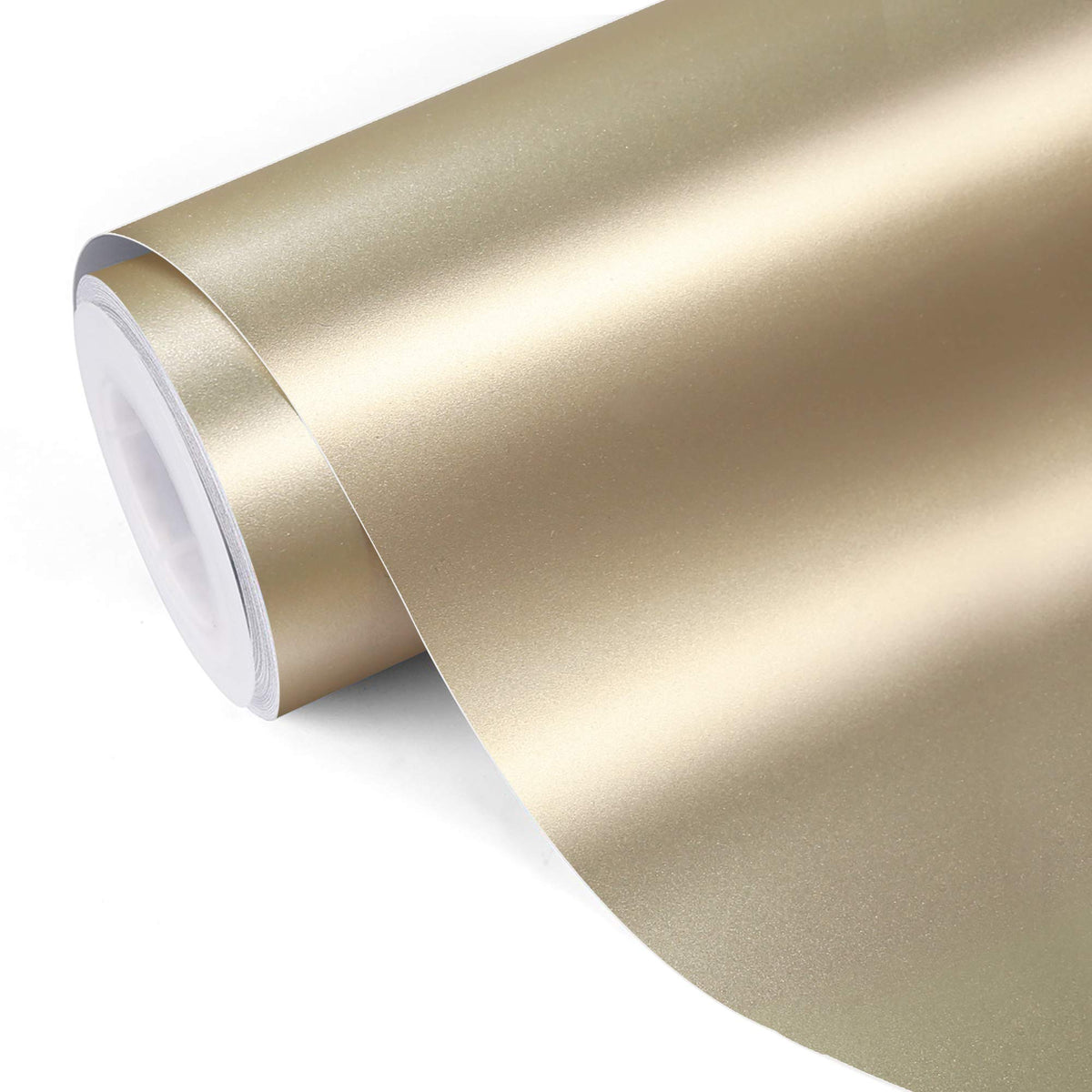 TECKWRAP Champagne Gold Metallic Matte Chrome Adhesive Craft Vinyl,1ftx5ft