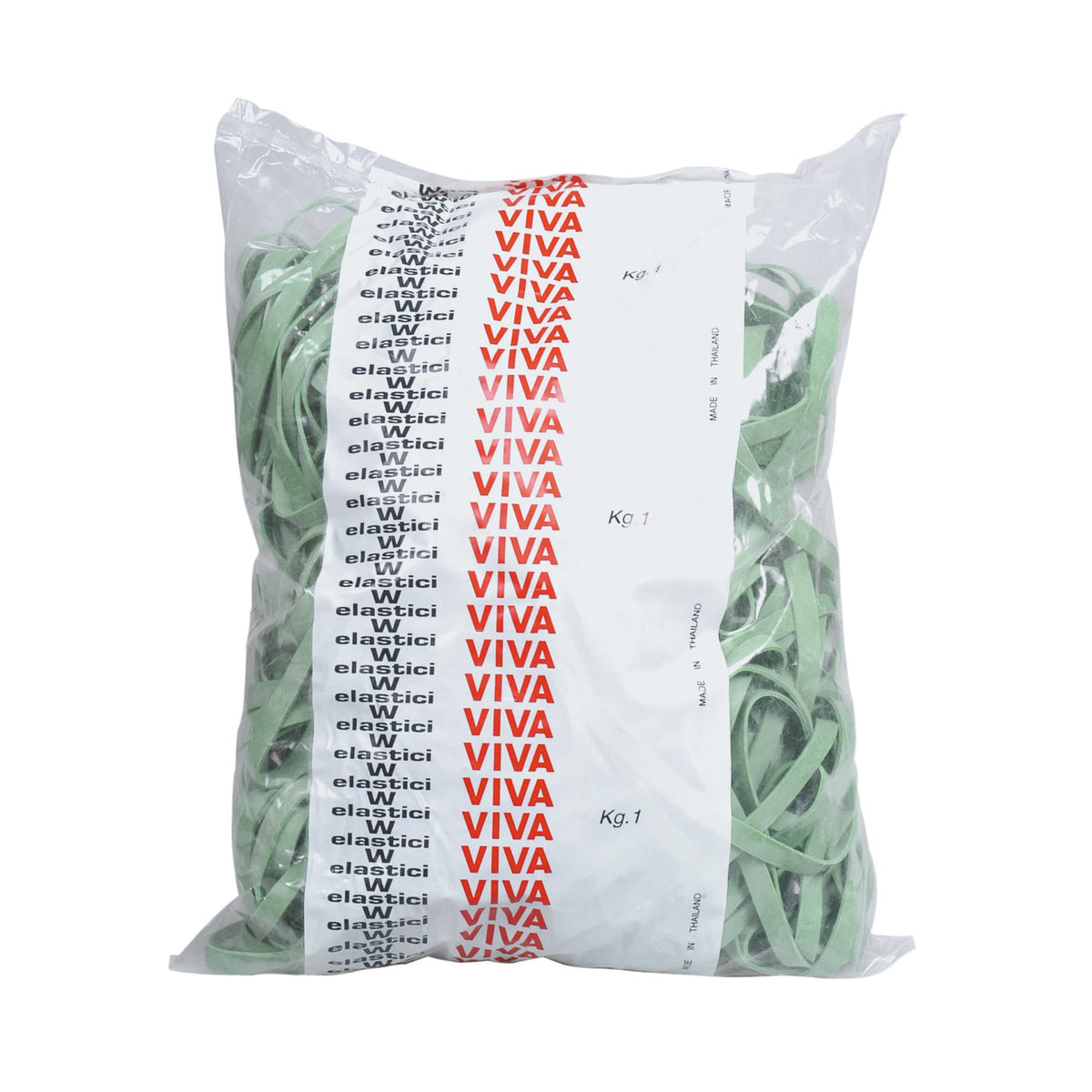 Viva Rubber Bands, D.150 mm x 8 mm Pack of 1000, Green