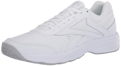 Reebok Men's Work N Cushion 4.0 Walking Shoe, White/Cold Grey, 9.5 M US Men