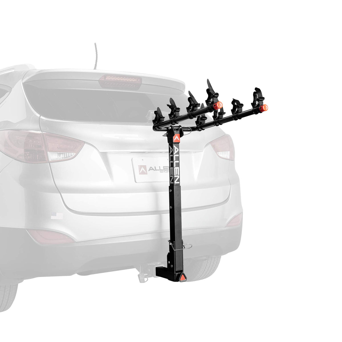 Allen Sports Deluxe Quick Install 4-Bike Hitch Rack, Model 1540RR, Black