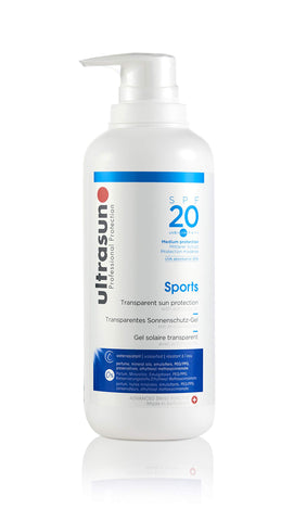 Sports Formula by Ultrasun Transparent Sun Protection Gel SPF20 400ml