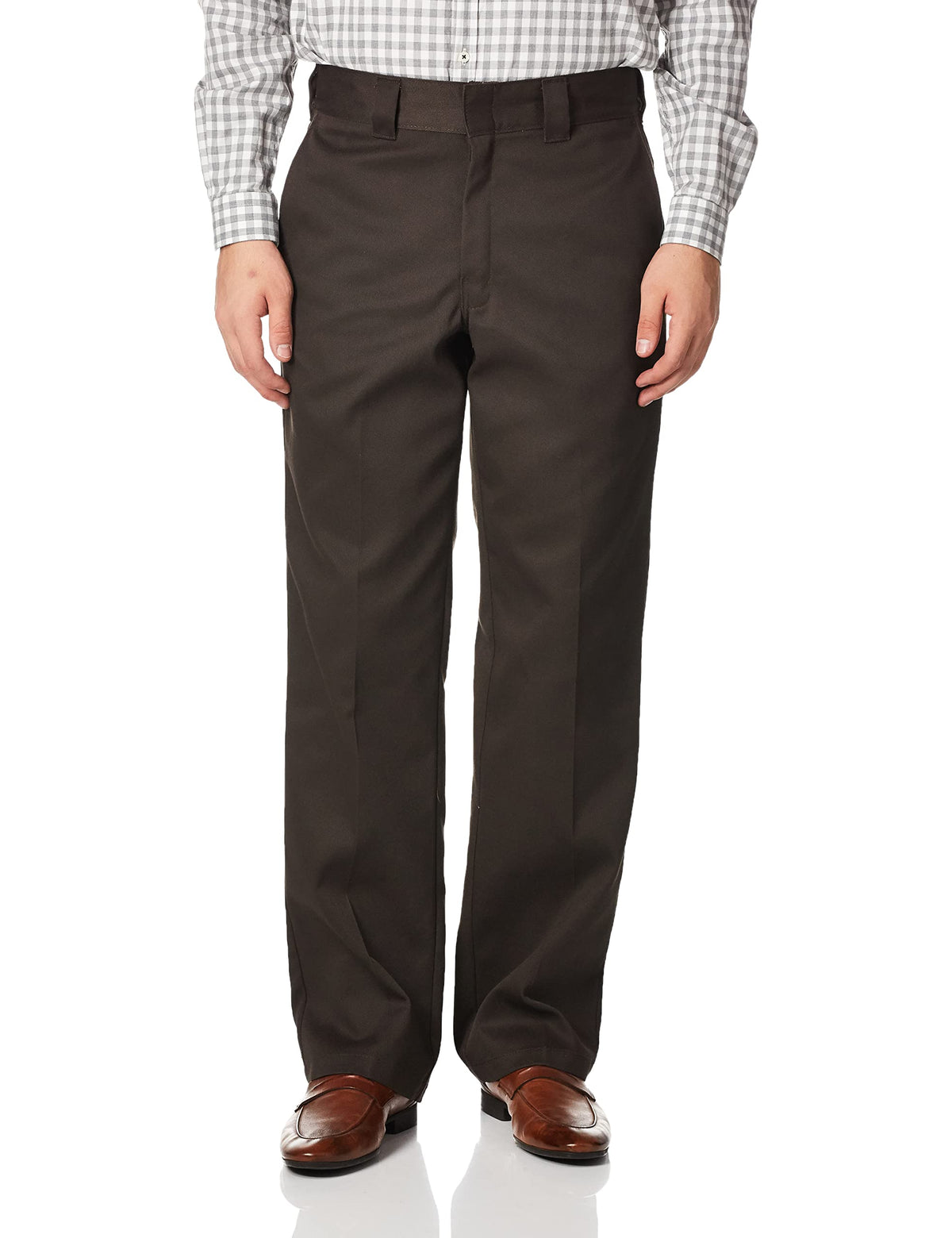 Dickies Men's 874F Flex Work Pant, DARK BROWN, 48 32