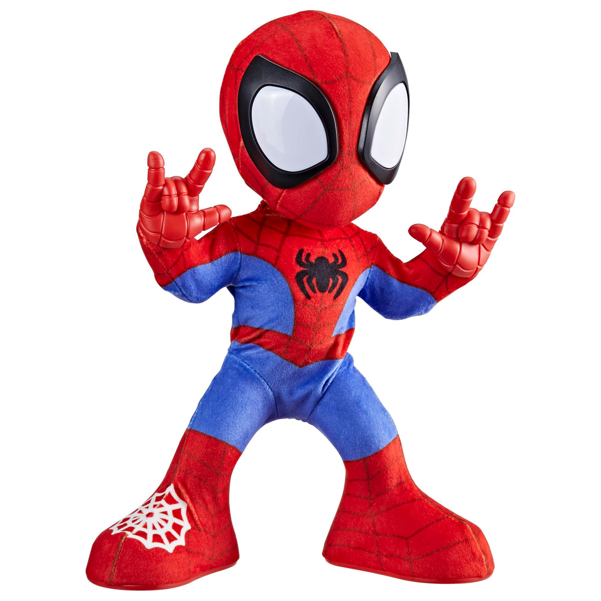 Spidey and his Amazing Friends F6722 Marvel Spidey Dancing and Kitten Interactive Plush Toy Spanish Version