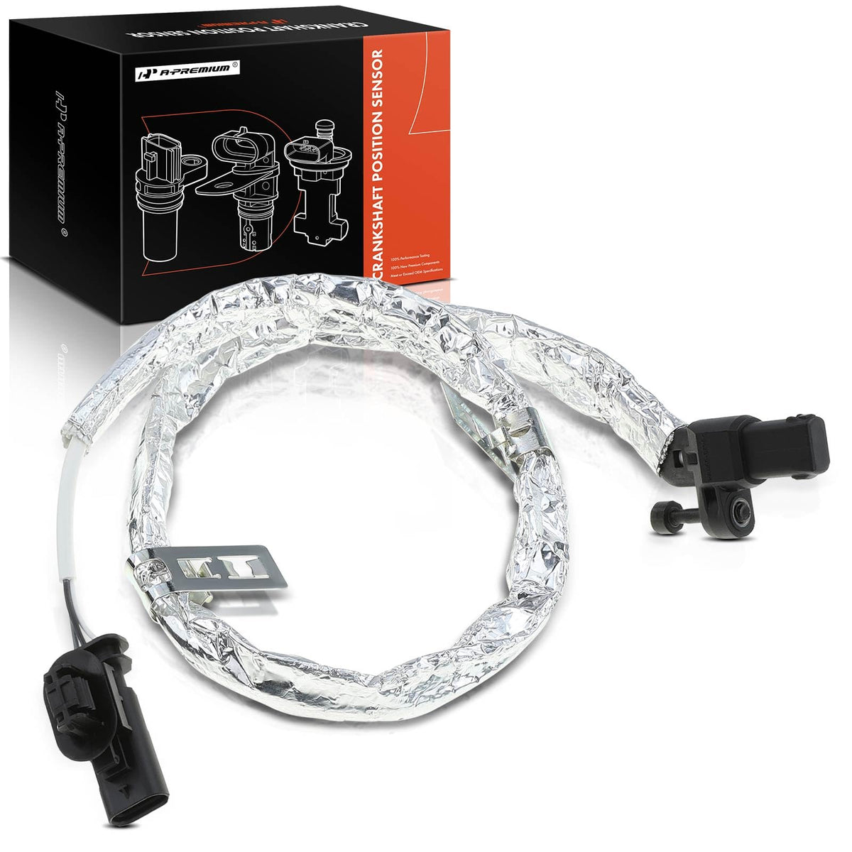 A-Premium Engine Crankshaft Position Sensor Compatible with Dodge Dart 2014-2016 & Fiat 500 2014-2017 L4 1.4L SOHC, Replace# 68153903AC