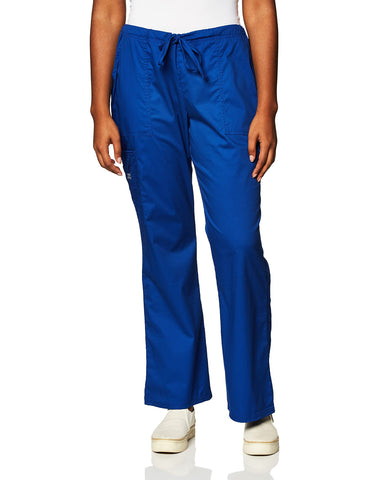 Scrubs for Women Workwear Core Stretch Drawstring Cargo Scrub Pants 4044, M, Galaxy Blue