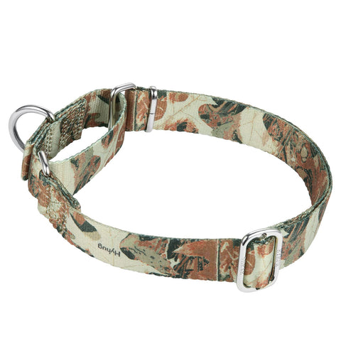 Hyhug Design, Choking (Martingale) Training Dog Collar to Prevent Escape. Comfortable and Adjustable, Strong, Hard-wearing, Durable (Large, Forest Camo)