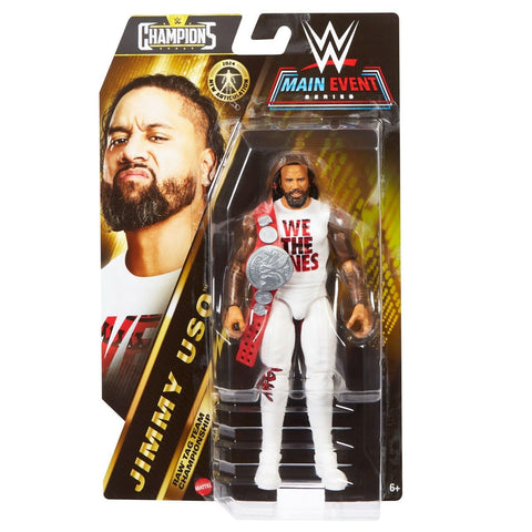 WWE Main Event Series Champions - Articulated Figure 15 cm - Jimmy Uso Figures + Belt