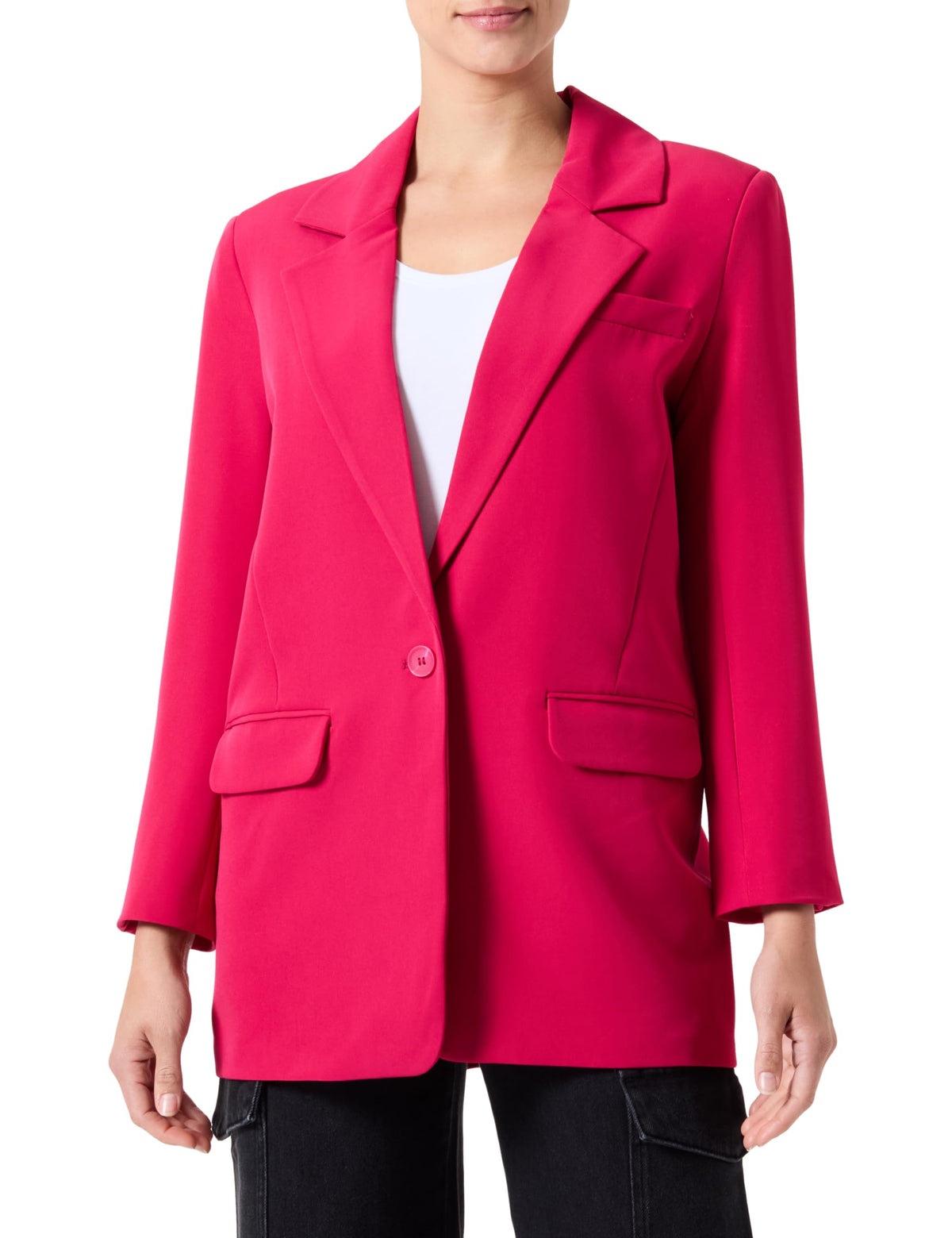 ONLY Women's Onllana-berry L/S Ovs Blazer Tlr Noos, Cerise, 12