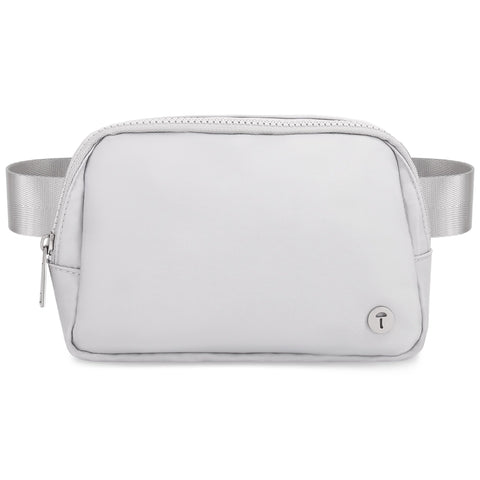 Sienien Belt Bag For Women Fanny Pack Crossbody Bag Fashionable Waist Packs With Adjustable Strap Waterproof For Travel Walking Running Hiking Light Grey