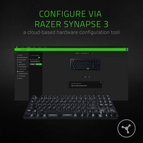Razer BlackWidow Lite (Orange Switch) - US Layout