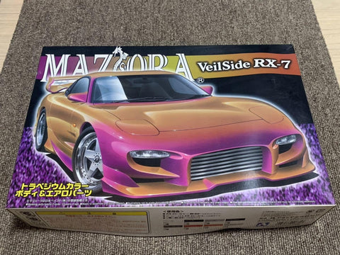 1/24 Aoshima MAZORA Veilside RX-7 FD3S, Unassembled, Veilside, Spokon, Fast and Furious, Out of Print, Original Equipment Mazda JDM Parts