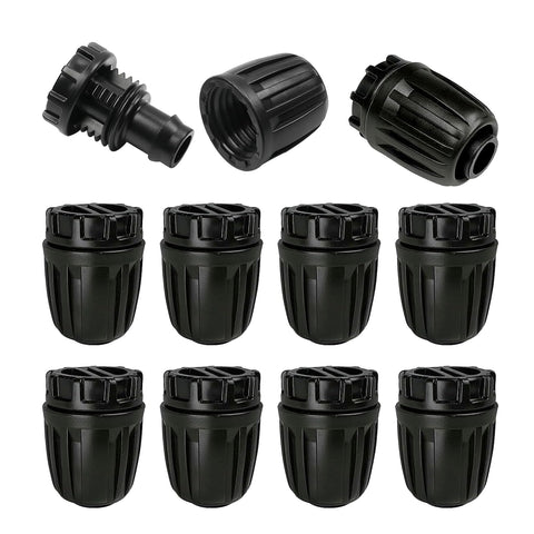 10 PCS 1/2 irrigation End Cap,Drip irrigation Parts 1/2 inch,Drip irrigation End Cap,Drip Irrigation Fittings End Caps,1/2'' Drip Line Barbed Locked End Cap Connectors,for Garden Watering System
