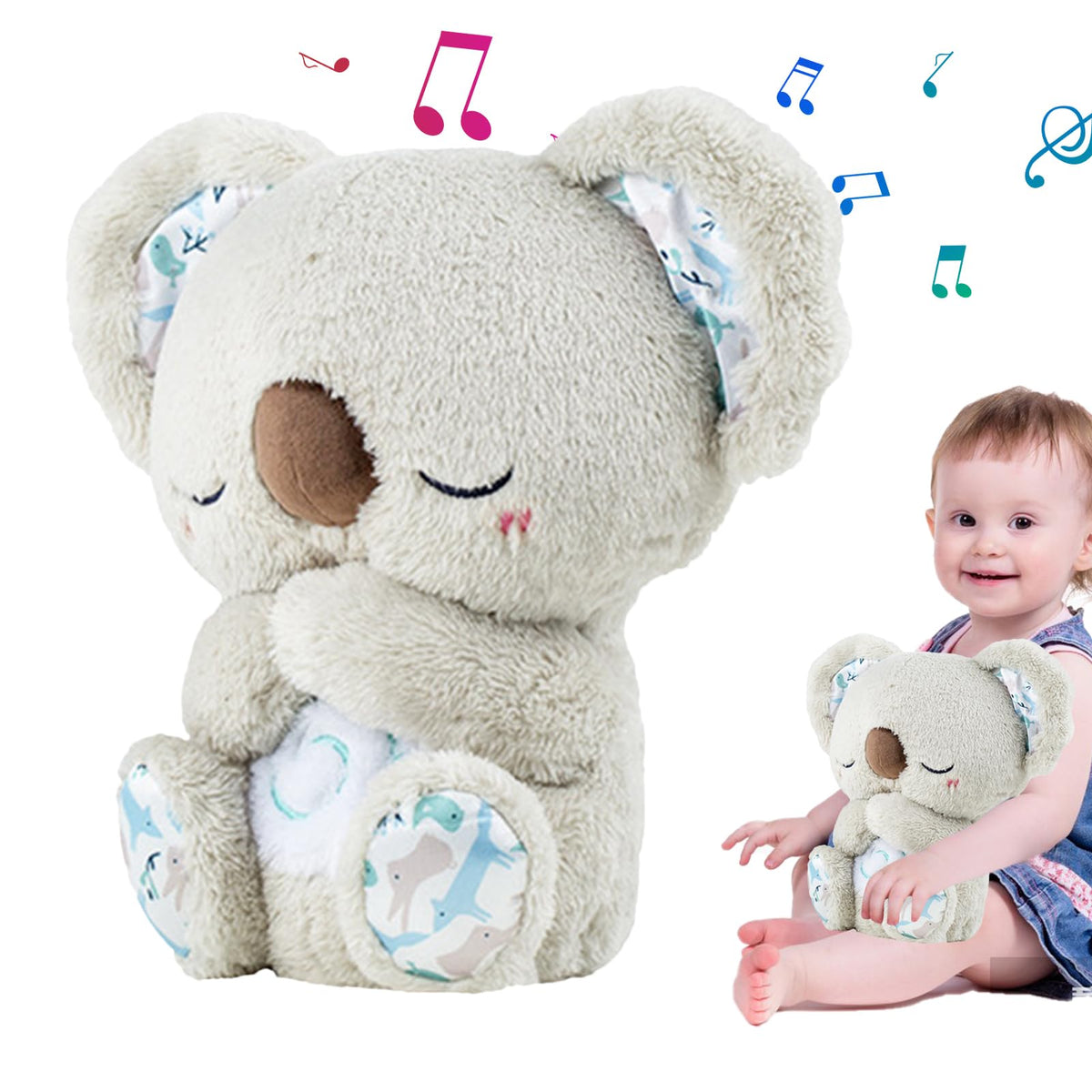 Koala Anxietys Bear | Anxietys Relief Koala Evora | Koala Teddys Anxietys | Evora Soothing Koala | Breathing Koala Sleep Buddy | Koala Bear With Sensory Music Lights And Rhythmic Breathing Motion