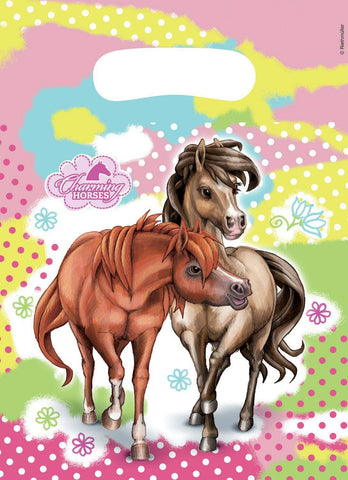 amscan 6-Piece Charming Horses Lootbags Party Accessory