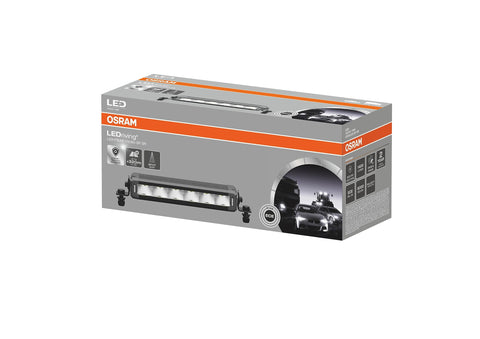 OSRAM LEDrivingÂ® Lightbar VX180-SP SR, LED driving light for high beam, spot beam, 6000K, 1400lm, light beam up to 320m, 12V/24V, ECE approval