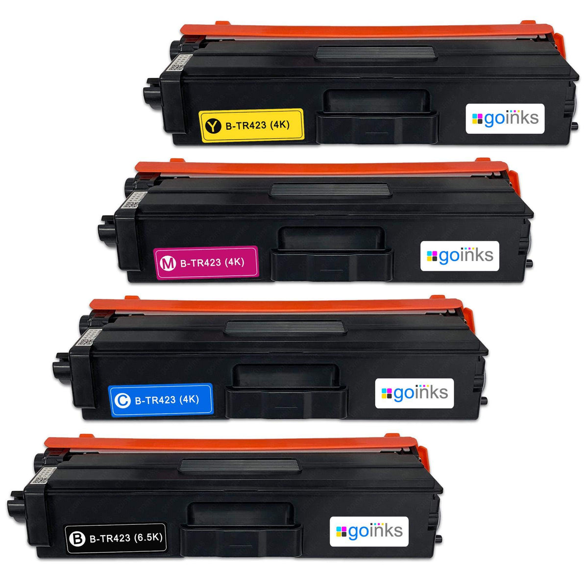 Go Inks 1 Set of 4 Laser Toner Cartridges to replace Brother TN423 Compatible/non-OEM for Brother DCP, MFC & HL Printers