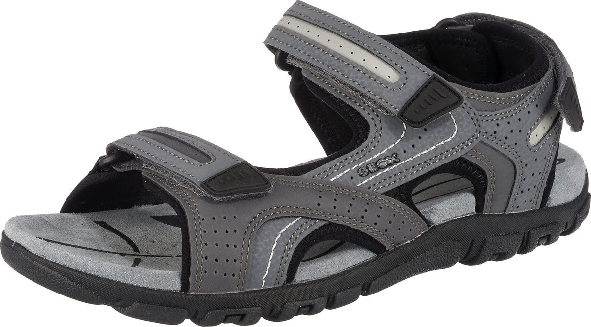 Geox Mens Uomo Strada Sandals, Stone Lt Grey, 10 UK