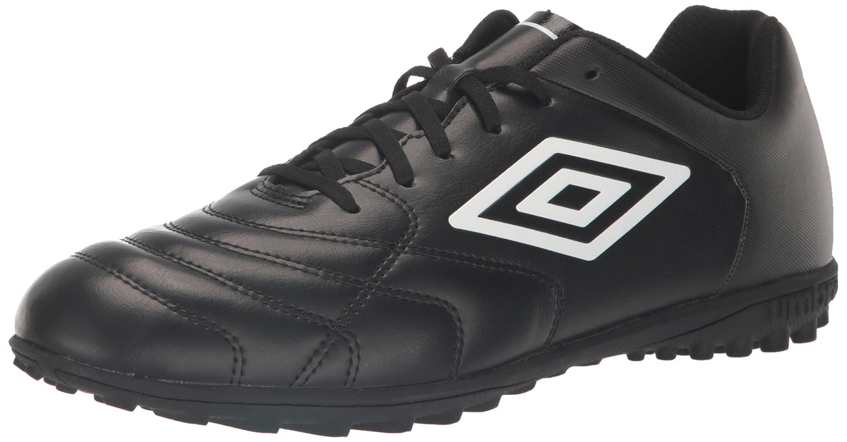Umbro Men's Classico XI TF Soccer Turf Shoe, Black/White, 11.5