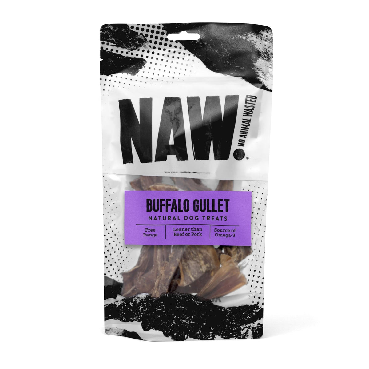 NAW | Buffalo Gullet | 100g Pack | Premium Dog Treats | Helps Support Healthy Dental Hygiene | 100% Buffalo | A Leaner Source Of Protein