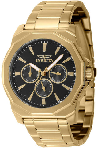 Invicta Men's Speedway 42mm Stainless Steel Quartz Watch, Gold (Model: 46849)