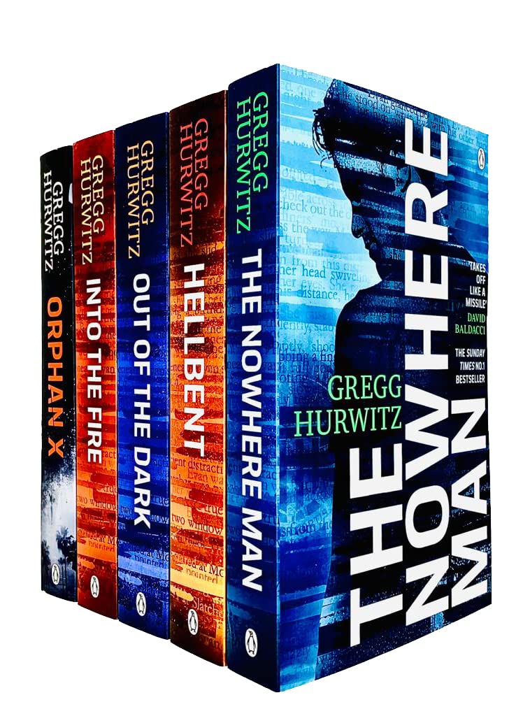 Lingtoolator 5 Books Collection Set By Gregg Hurwitz (Into the Fire, Out of the Dark, Hellbent, The Nowhere Man, Orphan X)