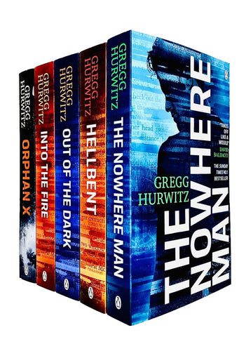Lingtoolator 5 Books Collection Set By Gregg Hurwitz (Into the Fire, Out of the Dark, Hellbent, The Nowhere Man, Orphan X)