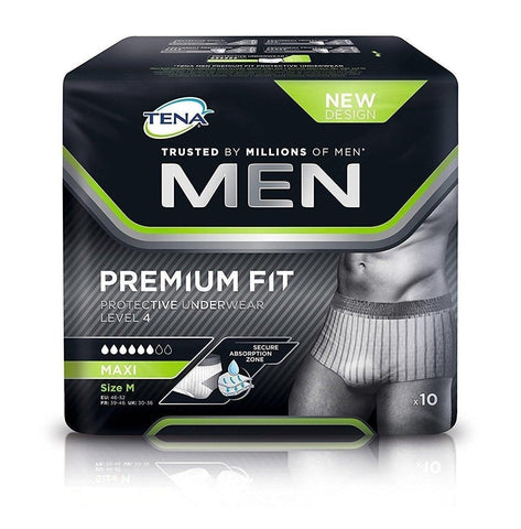 TENA for Men Premium Fit Level 4 Medium Pack of 10