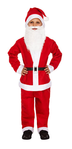 HENBRANDT 5 Piece Santa Claus/Father Christmas Fancy Dress Costume (Medium / 7-9 Years)