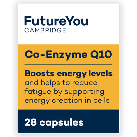 FutureYou Co-Enzyme Q10+ (28 Capsules), 9X More Absorbable Than CoQ10 Powder, Vegetarian CoQ10 Supplement for Increased Energy, Coenzyme Q10 with Vitamin B - Genuine FutureYou Cambridge Supplements
