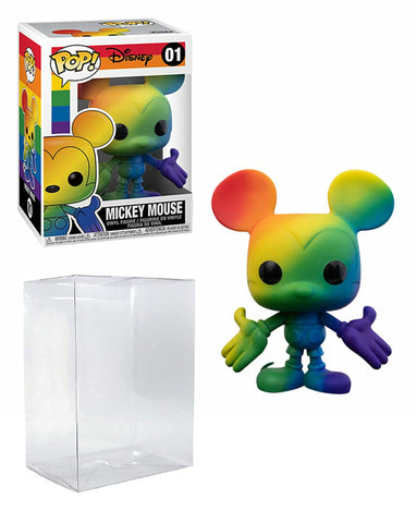 Mickey Mouse Rainbow Pop #01 Disney: Pride Vinyl Figure (Bundled with EcoTek Protector to Protect Display Box)
