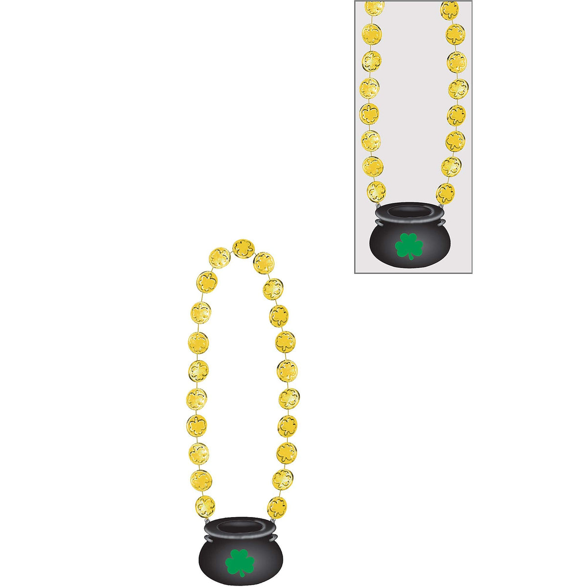 Amscan Gold Coin Necklace Costume Accessory 36" Multicolor 1 Pc.