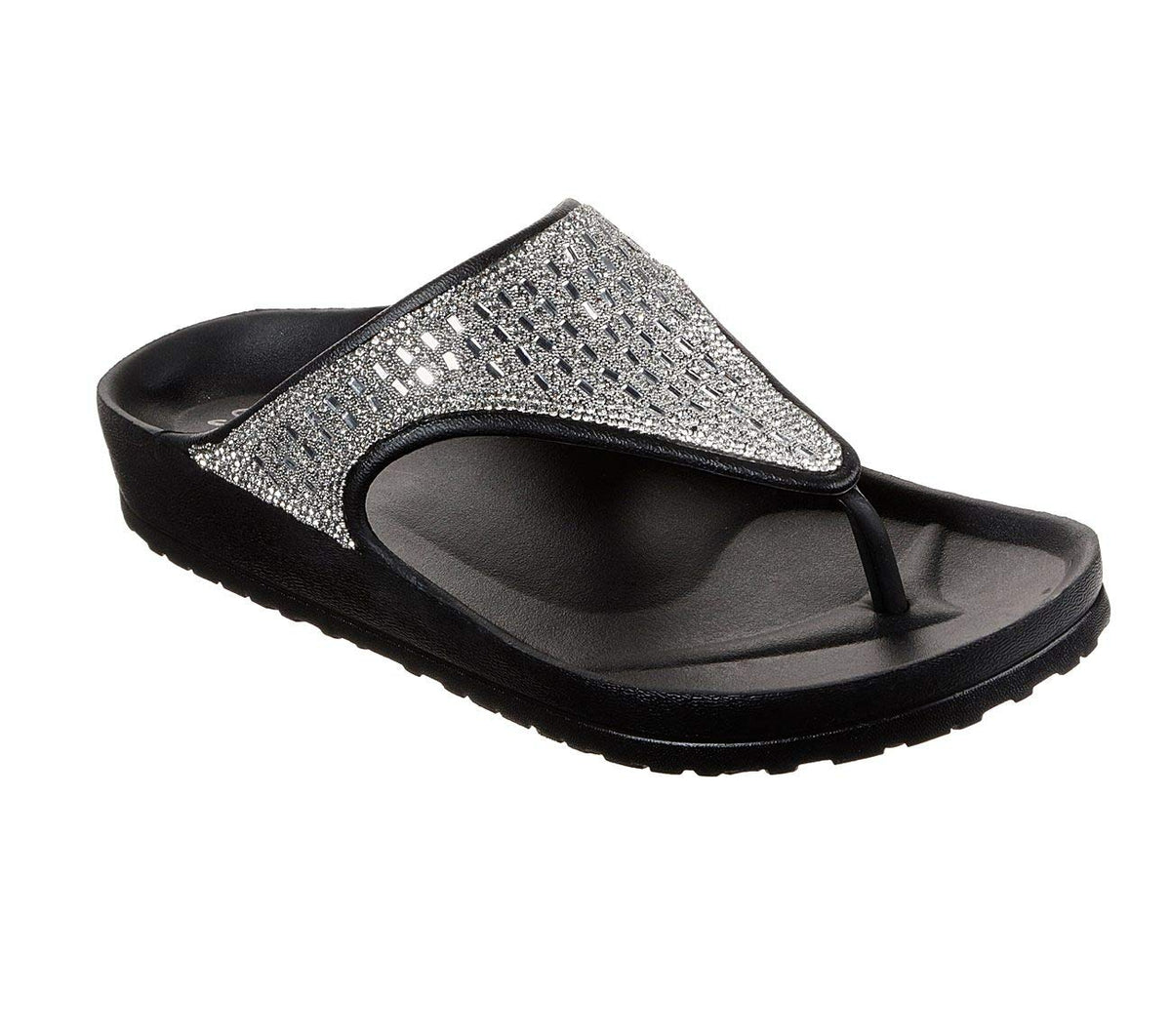 Skechers Women's Foamies Cali Breeze 2.0 - Flashy, Black, 7