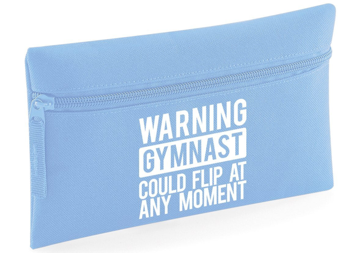 HippoWarehouse Warning Gymnast Could Flip at Any Moment Printed Pencil Case Desk Organiser College School University 21x14cm 0.5 litres