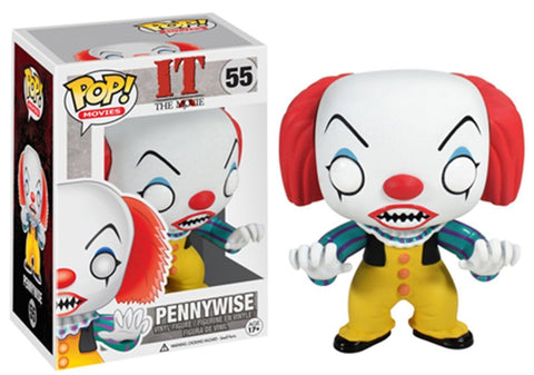 POP Stephen King's It - Pennywise Clown Funko Pop! Vinyl Figure (Bundled with Compatible Pop Box Protector Case), 3.75 inches