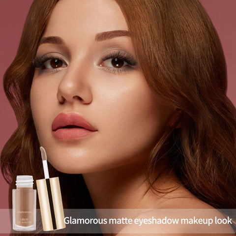 Boobeen Liquid Matte Eyeshadow, Long Lasting Waterproof Liquid EyeShadow, Velvet Matte Cream Eyeshadow, Neutral Nude Eyeshadow Makeup