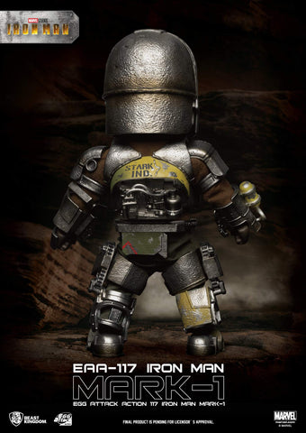 Beast Kingdom Iron Man Mark 1 EAA-117 Egg Attack Action Figure, Multicolor