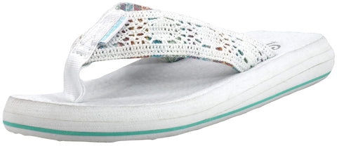 Skechers Women's Cali Asana Thong Sandal White 10