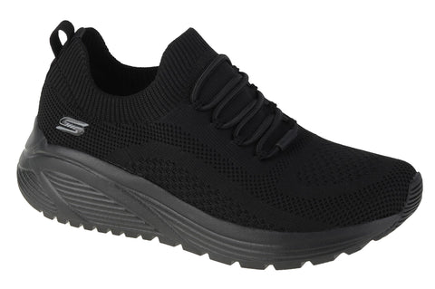 Skechers Womens Bobs Sparrow 2.0- Allegiance Crew Sneaker, Black/Black, 11 Wide US