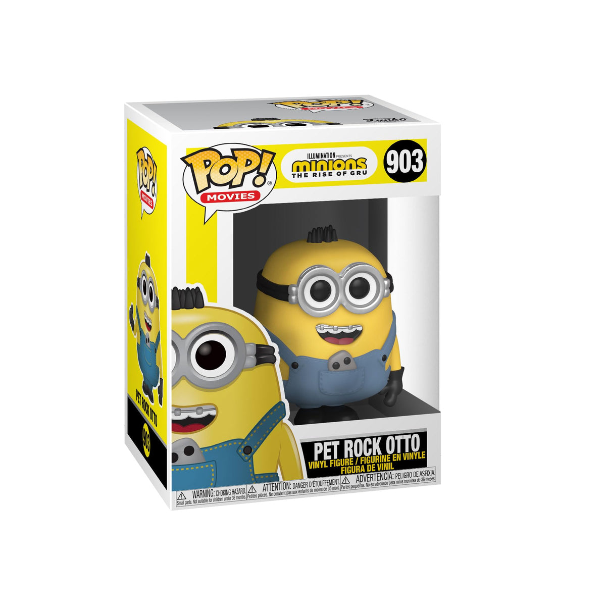 Funko Pop! Movies: Minions: The Rise of Gru - Pet Rock Otto, Multicolor, 3.75 inches