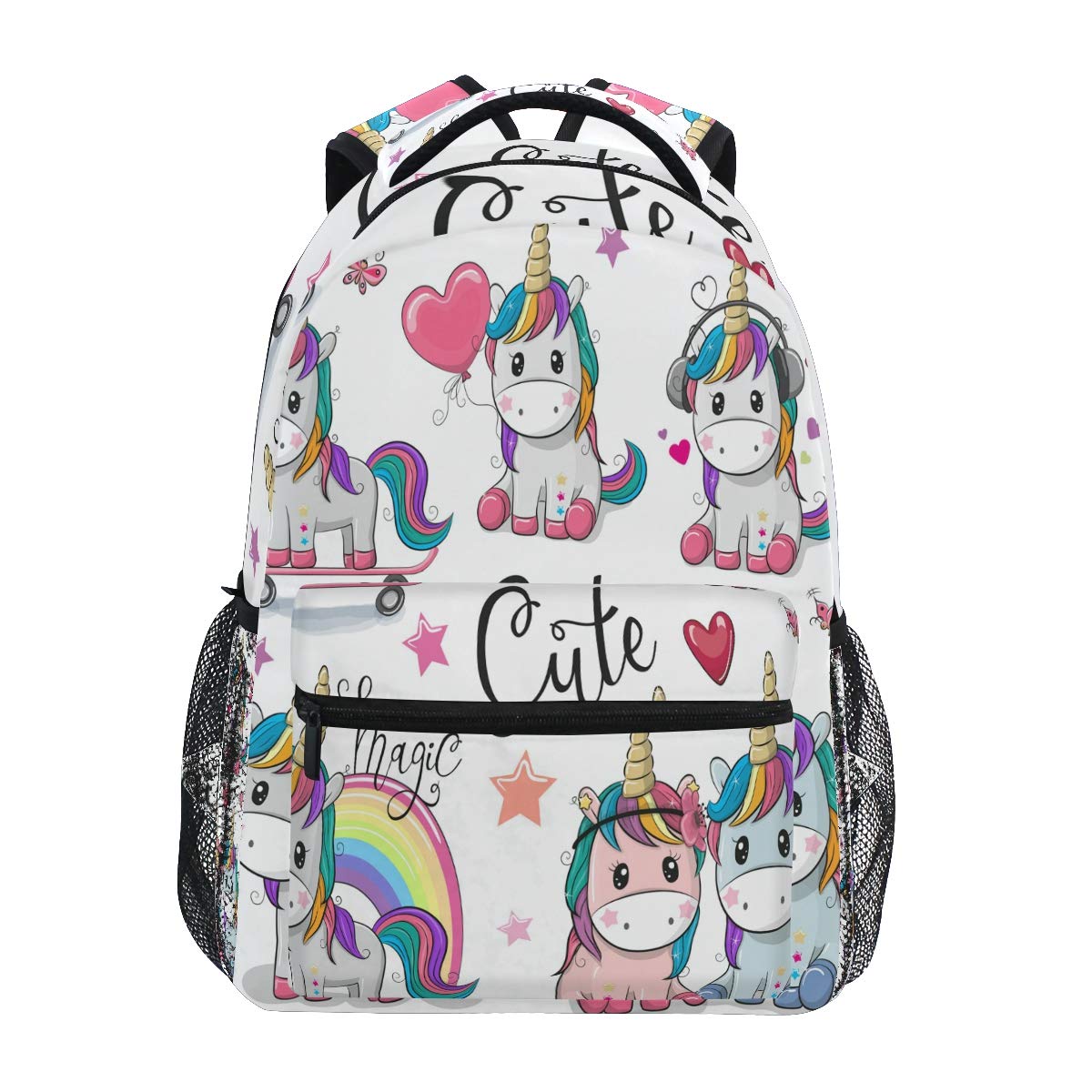 senya School Backpack Unicorn Couple Teens Girls Boys Schoolbag Travel Bag