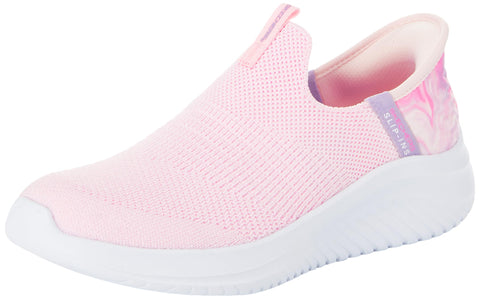 Skechers Girls Ultra Flex 3.0-COLORY Wild Sneaker, LightPink, 11 Little Kid