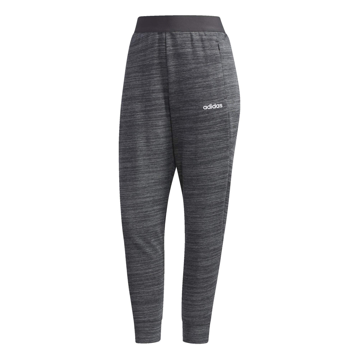 adidas Women's Essentials 7/8 Pant French Terry Dark Gray Heather/White Small