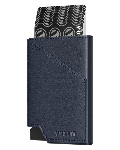 VULKIT Pop up Card Wallet RFID Blocking Slim Aluminum Metal Bank Card Holder Case with Business Money Pocket for Credit Cards Notes and Coins