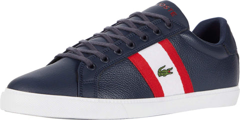 Lacoste Men's Grad Vulc 120 2 P Sneaker, Navy/White, 9.5