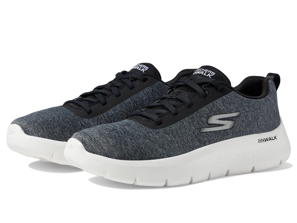 Skechers Women's GO Walk Flex-Dazzling Smile Sneaker, Black, 6.5