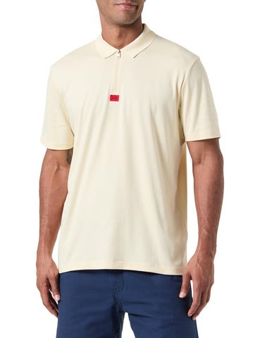 HUGO Men's Deresom241 Polo, Light Beige279, M
