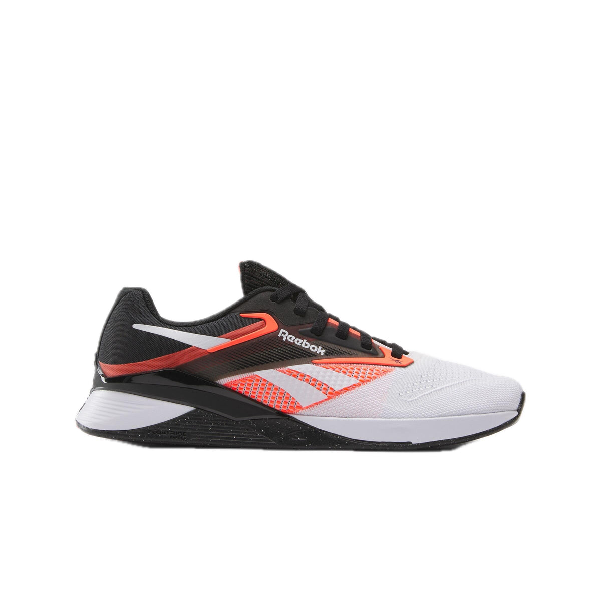 Reebok Unisex Nano X4 Sneaker, Black/Footwear White/Orange Flare, 7 US Men