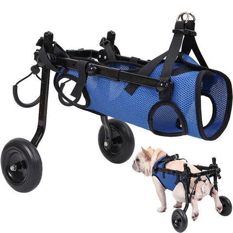 LoKori Light Weight Dog Wheelchair Adjustable Pets Cart,Dog Mobility Aid Trolley with Wheels for Back Legs,Assist Small Pets with Paralyzed Hind Limbs to Recover Their Mobility,XS