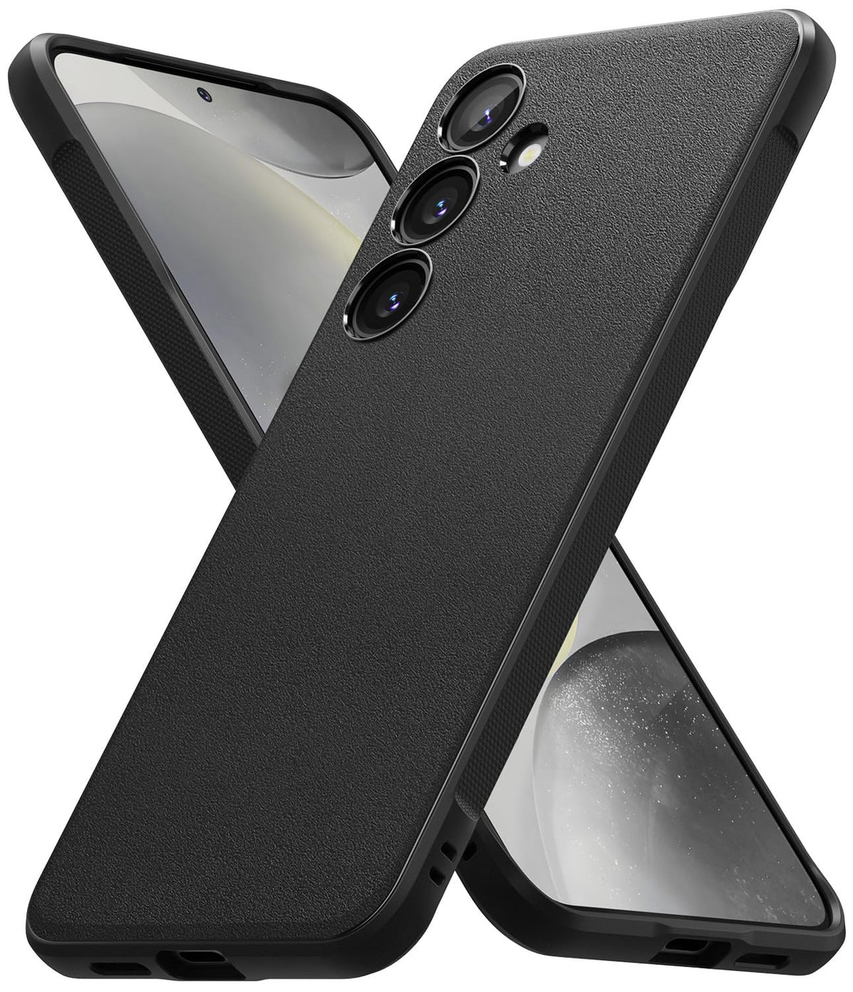 Ringke Onyx Case Compatible with Samsung Galaxy S24 Plus Case (2024), [Firm Grip] Non-Slip Anti-Fingerprint Phone Case, Rugged Shockproof Cover for Galaxy S24 Plus - Black